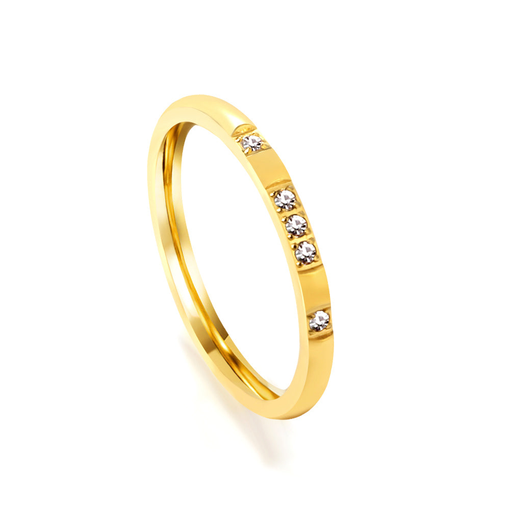 Design ring with 4 small round diamonds asonjewelry